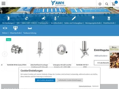 Website von Armaturenwerk Hötensleben GmbH