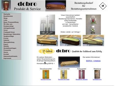 Website von dobro Produkt & Service