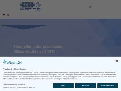 Website von Geco-Gering