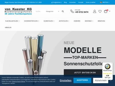 Website von von Kuester KG