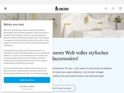 Website von Smedbo GmbH