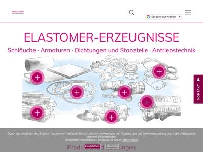 Website von HEKITEC ElastomerErzeugnisse GmbH