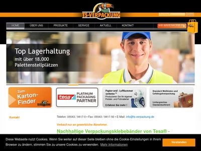 Website von TS-Verpackung-Handels GmbH