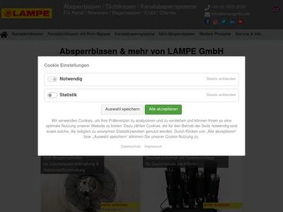 Website von Lampe GmbH