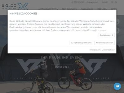 Website von X GLOO GmbH & Co. KG