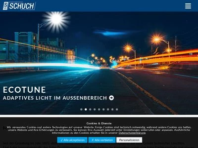 Website von Adolf Schuch GmbH