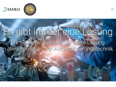 Website von Dönmez Sondermaschinenbau GmbH