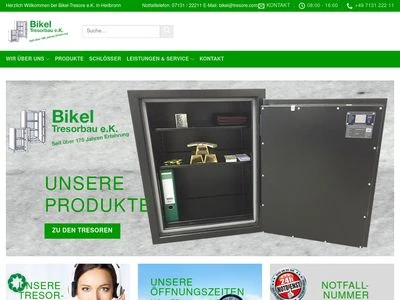 Website von Bikel Tresorbau e.K.