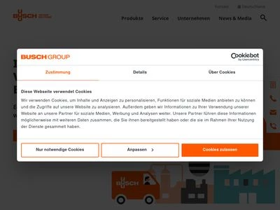 Website von Busch Dienste GmbH