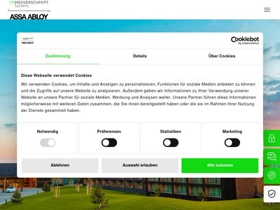 Website von Messerschmitt Systems GmbH