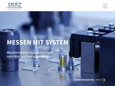 Website von STOTZ Feinmesstechnik GmbH