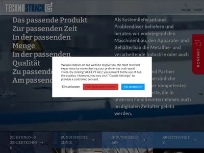 Website von TECHNO STRACK GmbH