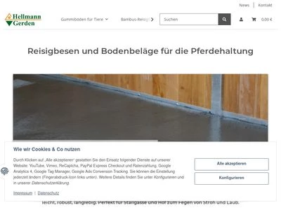 Website von Hellmann Gerden GmbH