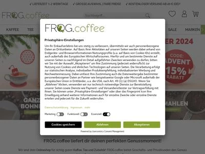 Website von FROG.passion GmbH