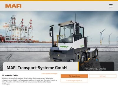 Website von MAFI Transport-Systeme GmbH