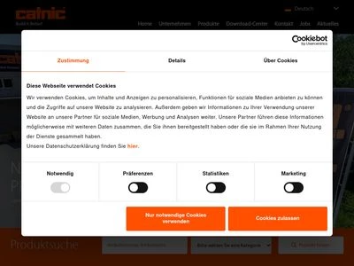 Website von Catnic GmbH