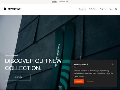 Website von Movement Skis Headquarters