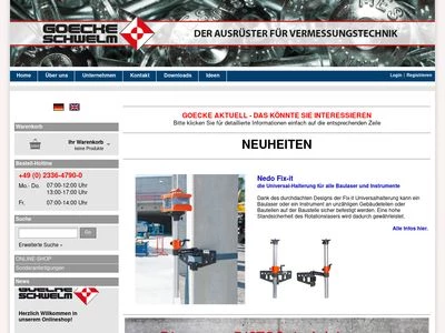 Website von Goecke GmbH & Co. KG