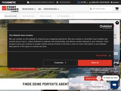 Website von Front Runner GmbH