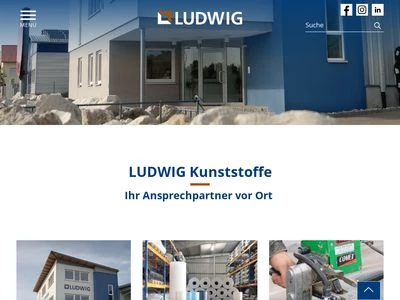 Website von LUDWIG Kunststoffgroßhandel oHG