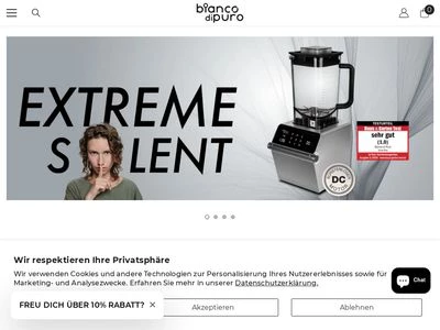 Website von bianco di puro GmbH & Co. KG