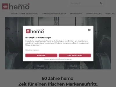 Website von hemo Werkzeugbau