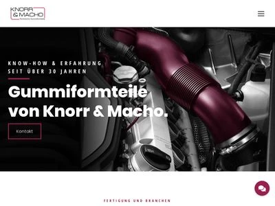 Website von Knorr & Macho GmbH