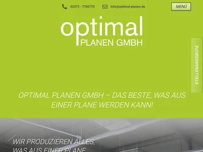 Website von optimal Planen GmbH