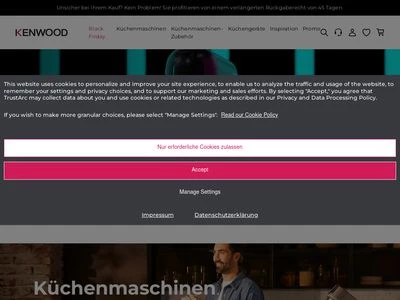 Website von De´Longhi Deutschland GmbH