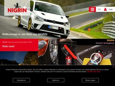 Website von Nigrin - Inter-Union Technohandel GmbH