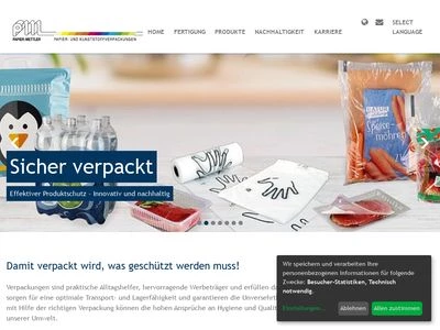 Website von Papier-Mettler KG