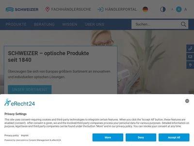 Website von A. Schweizer GmbH