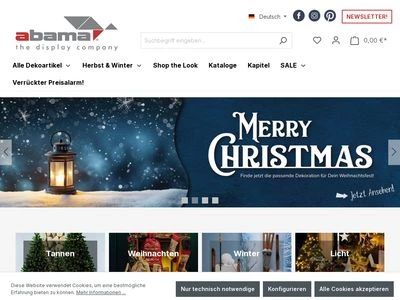 Website von Decorado by abama Display GmbH