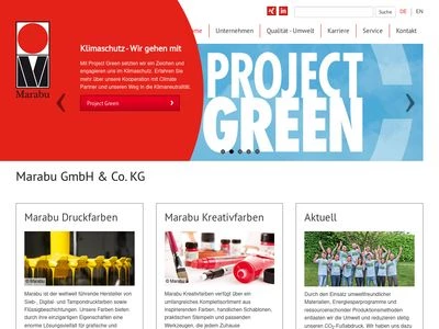 Website von Marabu GmbH & Co. KG