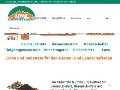 Website von Link Substrat Produktion und Handels GmbH