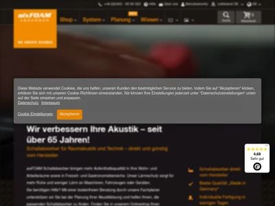 Website von Schaumstoffe Helgers GmbH