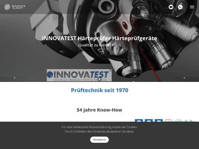 Website von SCHÜTZ+LICHT Prütechnik Gmbh