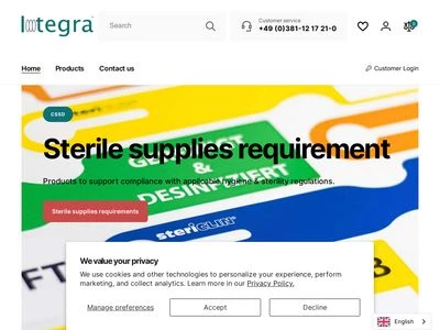 Website von Imtegra GmbH & Co. KG