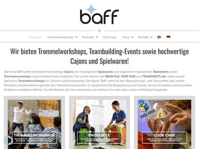 Website von baff GmbH