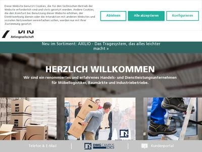 Website von DMG Aktiengesellschaft