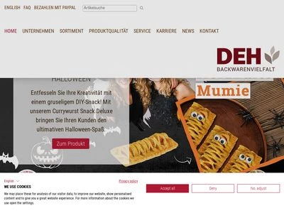 Website von D. Entrup-Haselbach GmbH & Co. KG