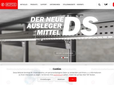 Website von KOPOS ELEKTRO GmbH