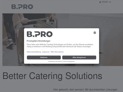 Website von B.PRO GmbH