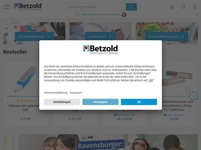 Website von Arnulf Betzold GmbH