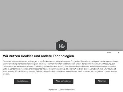 Website von HERO-GLAS VEREDELUNGS GmbH