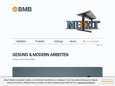 Website von BMB Beschläge GmbH