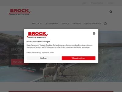 Website von BROCK Kehrtechnik GmbH