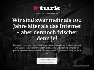 Website von Albert Turk GmbH & Co. KG