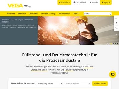 Website von VEGA Grieshaber KG