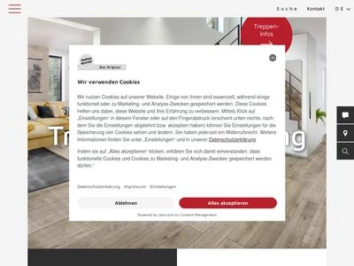 Website von Treppenmeister GmbH